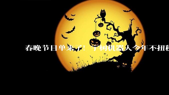 春晚节目单来了！宇树机器人今年不扭秧歌，改练武术！_表演_科技_松延